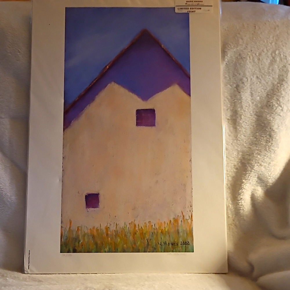 N. Marves Signed Art Print 2003 Limited Edition Barn Landscape 19/100 Unframed
